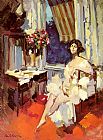 Constantin Alexeievitch Korovin A Ballerina In Her Boudoir painting